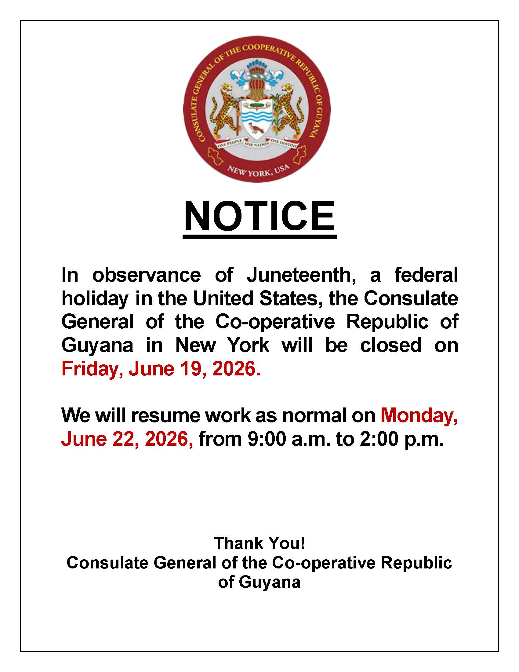 JUNETEENTH 2026