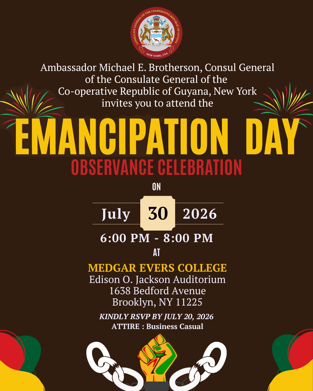 2026 Emancipation Day Observance